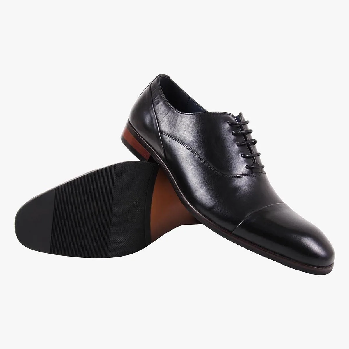 Drafted Black Tie-Ups & Dress Loafers