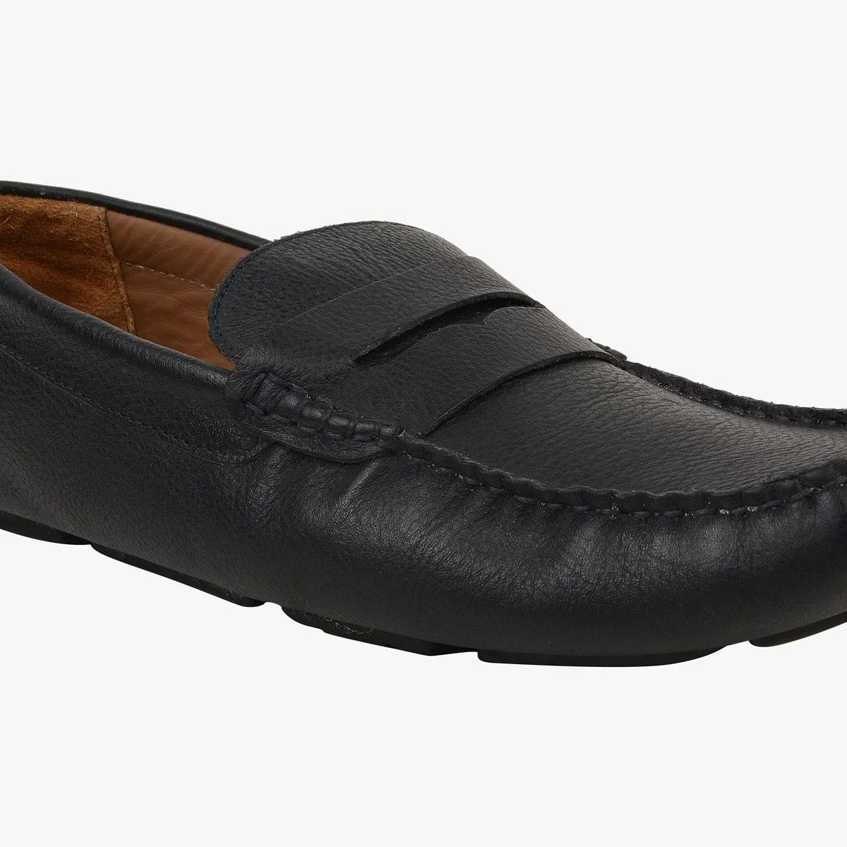 Droom Black Driver Loafers