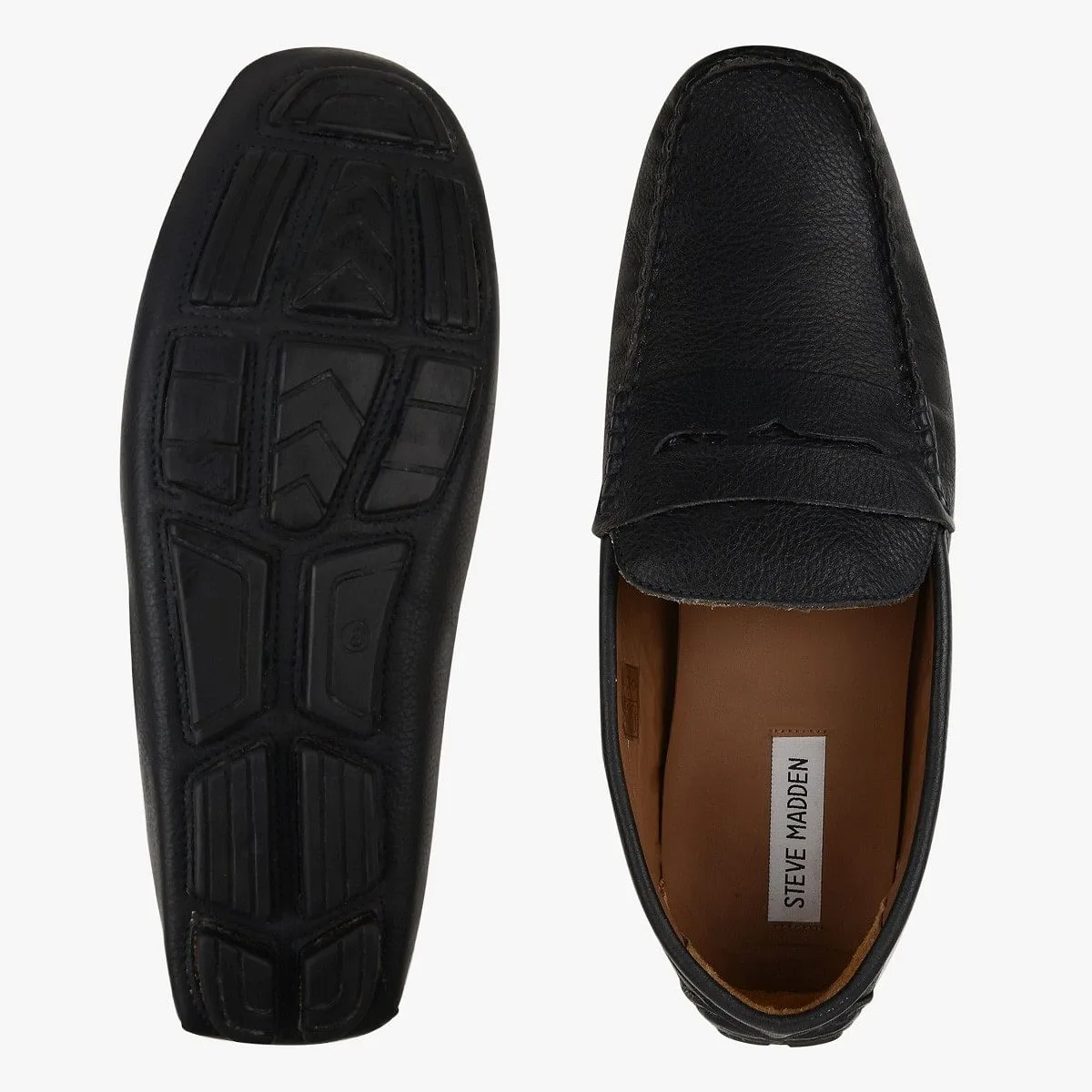Droom Black Driver Loafers