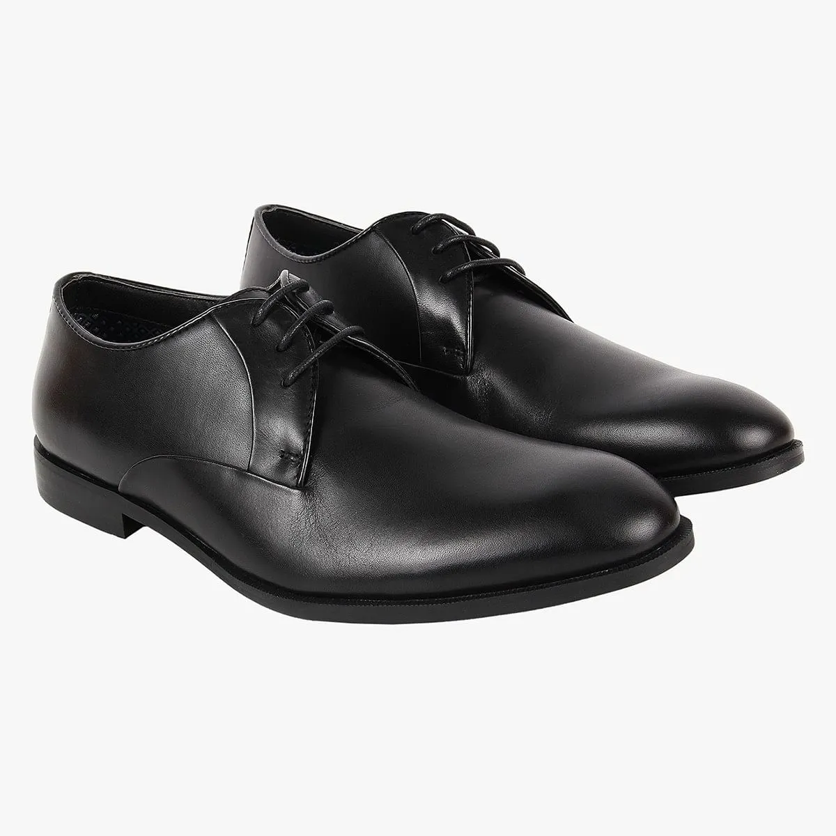 Easton Black Tie-Ups & Dress Loafers