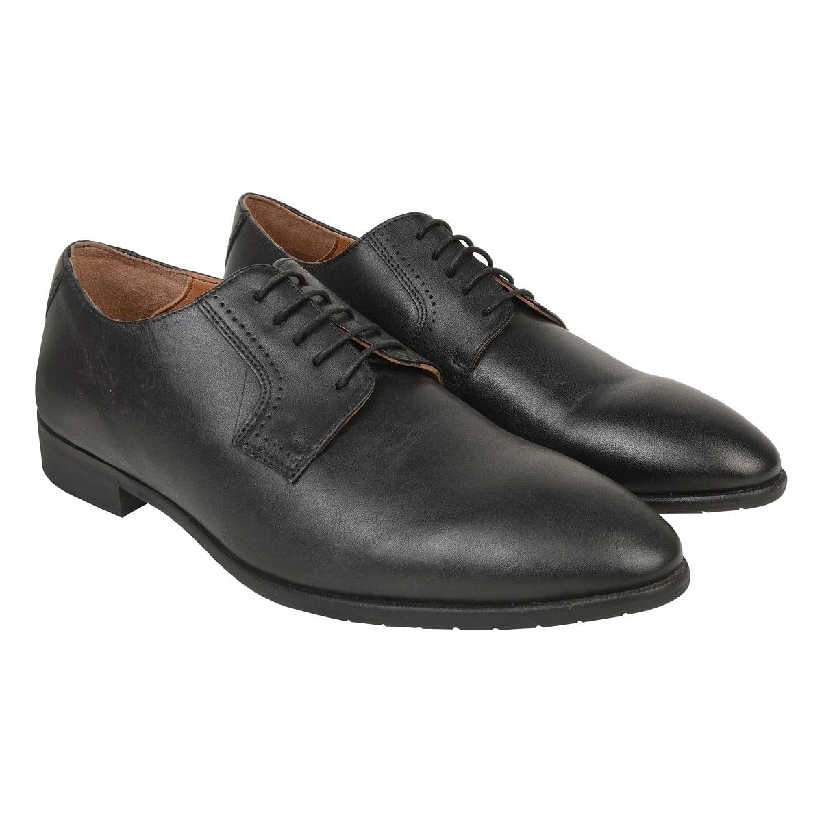 Erik Black Tie-Ups & Dress Loafers