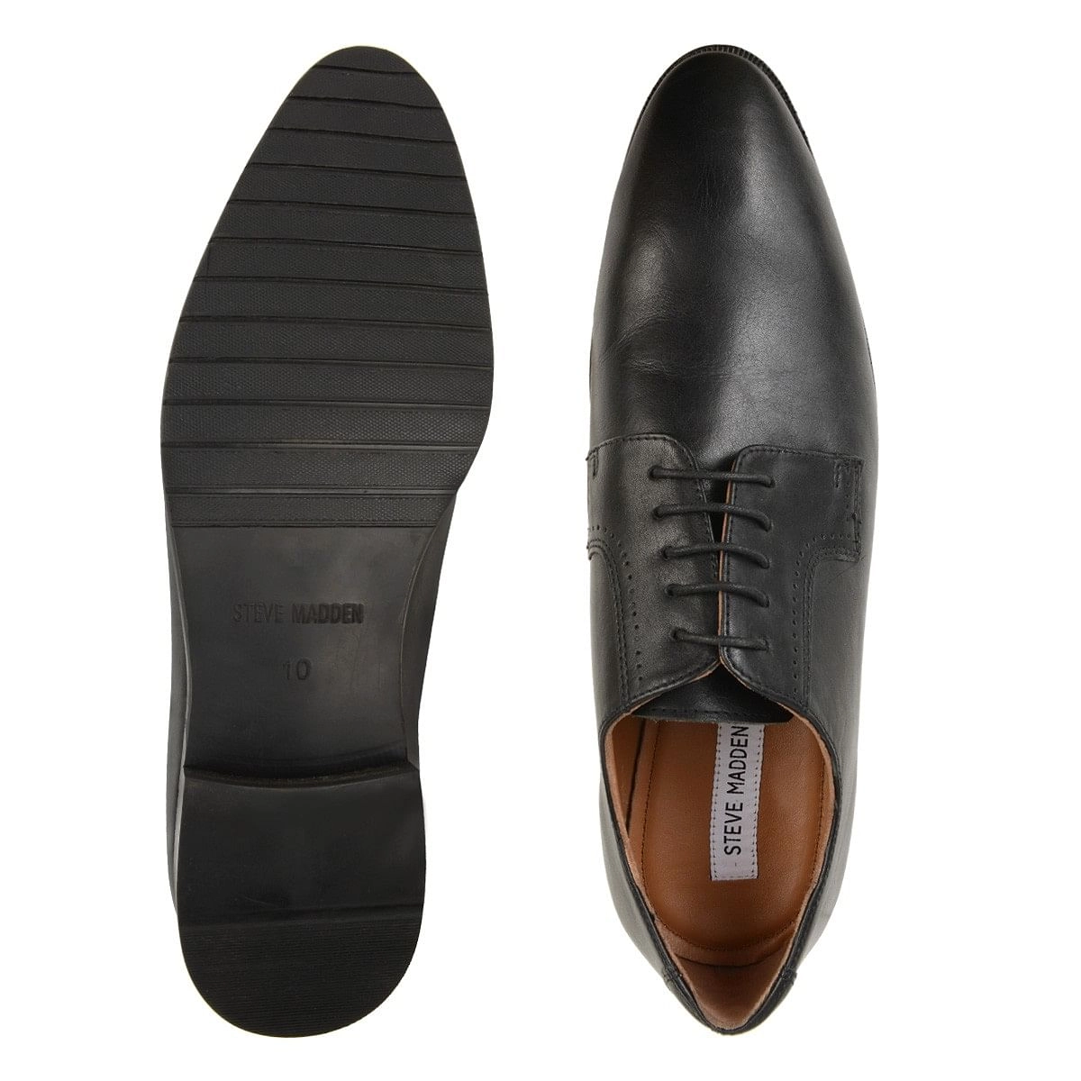 Erik Black Tie-Ups & Dress Loafers