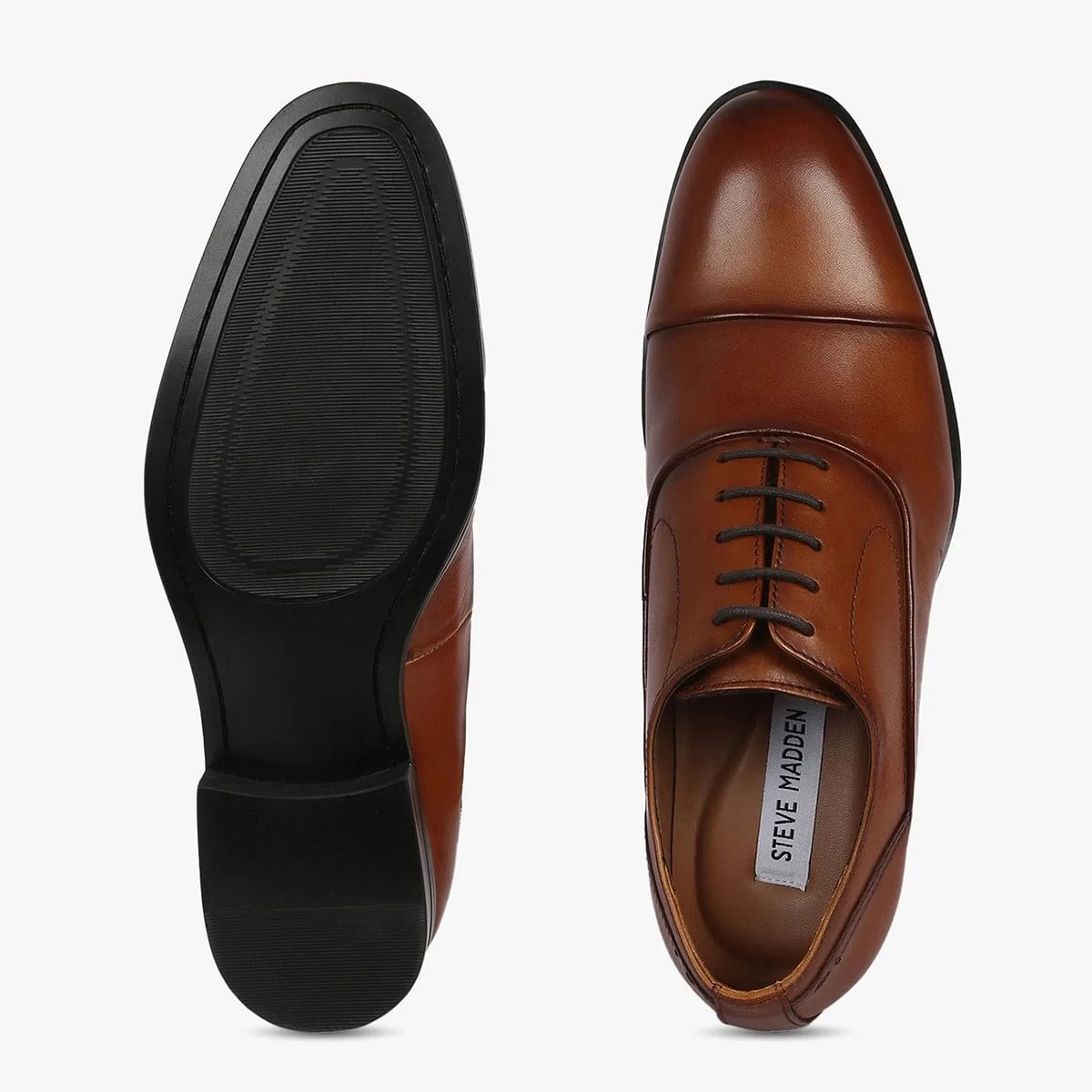 Evans Brown Tie-Ups & Dress Loafers