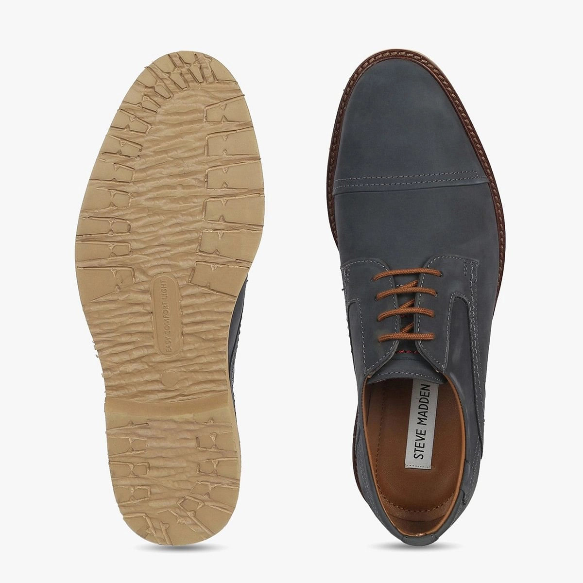 Geoffrey Blue Tie-Ups & Dress Loafers