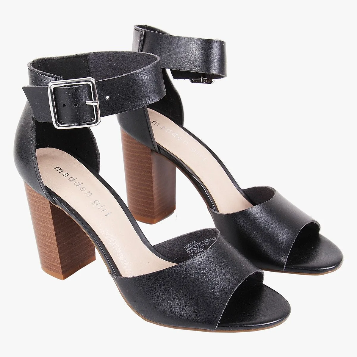 Harperr Black Heel Sandals