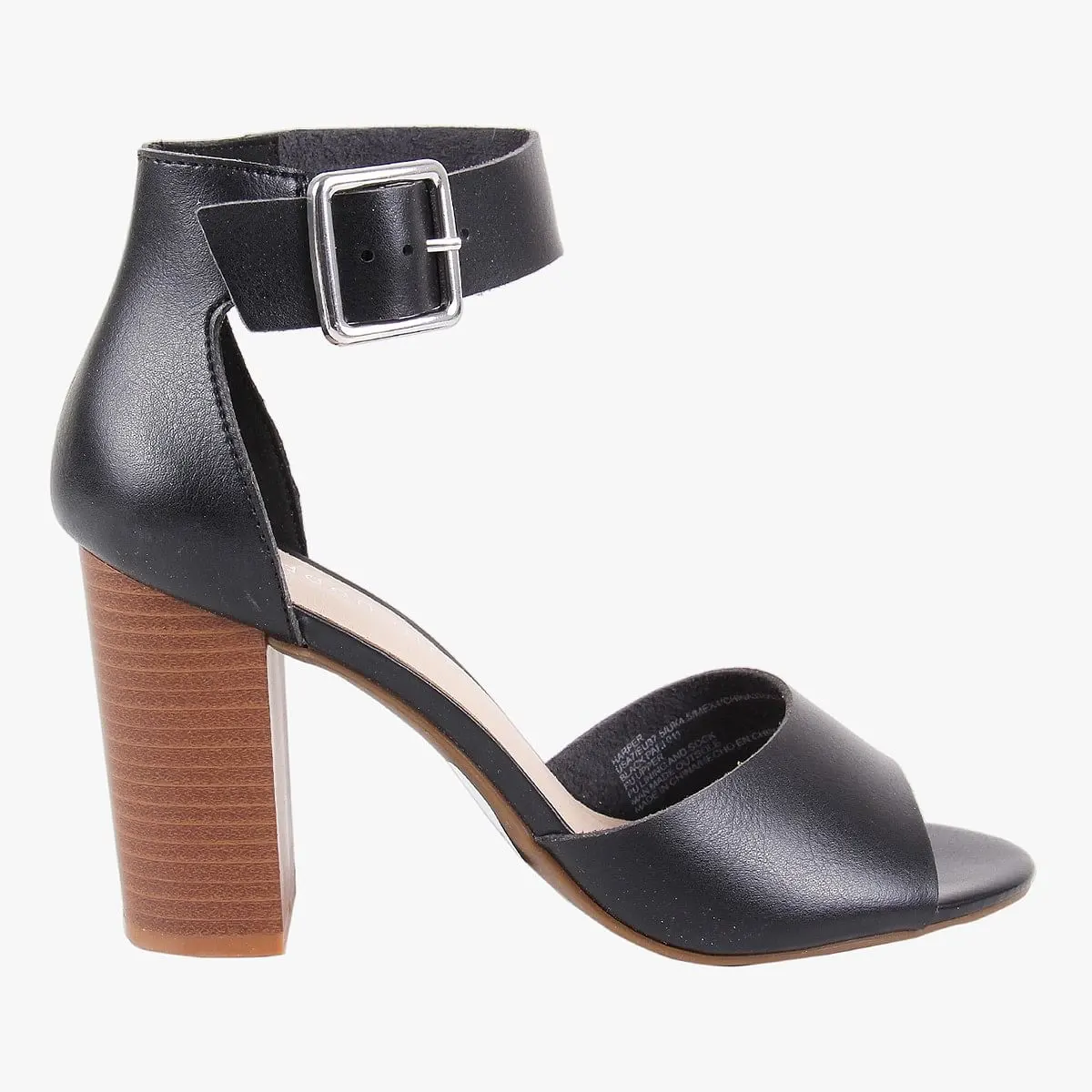 Harperr Black Heel Sandals