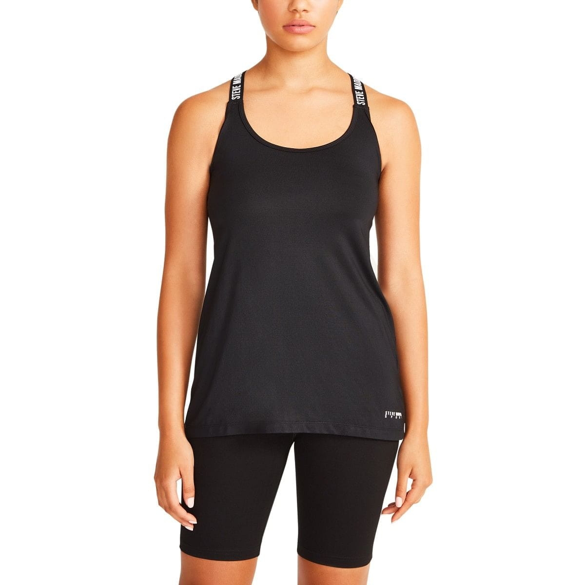 Women's Blue Polyester Solid Activewear Top