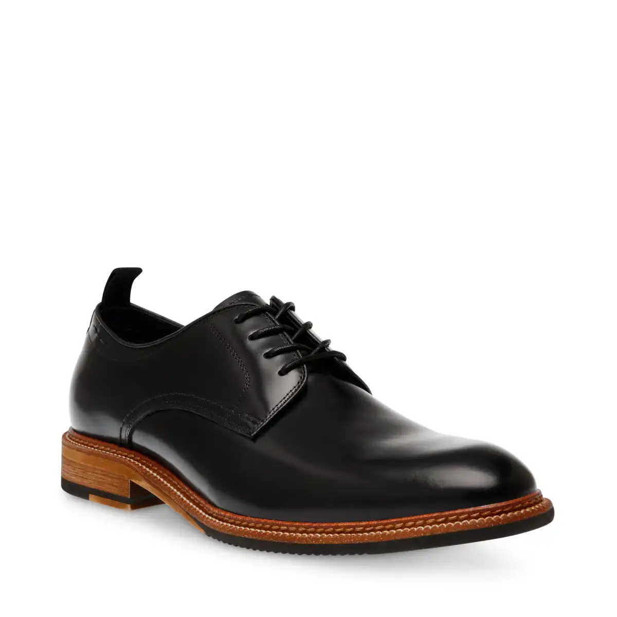 Jabian Black Tie-Ups & Dress Loafers