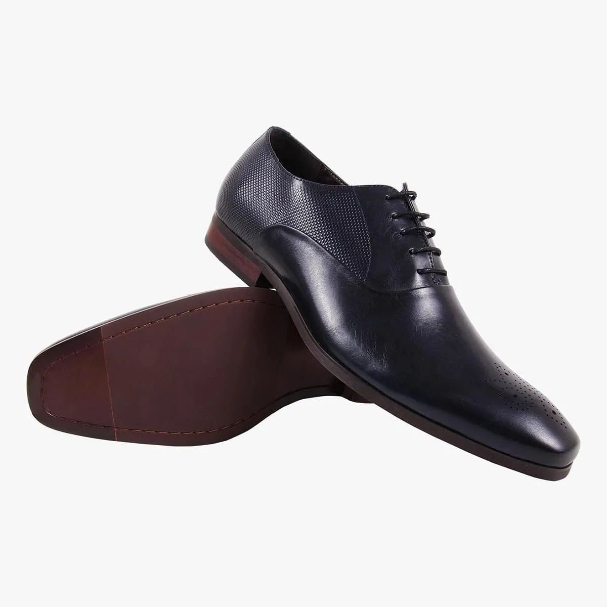 Jercin Blue Tie-Ups & Dress Loafers