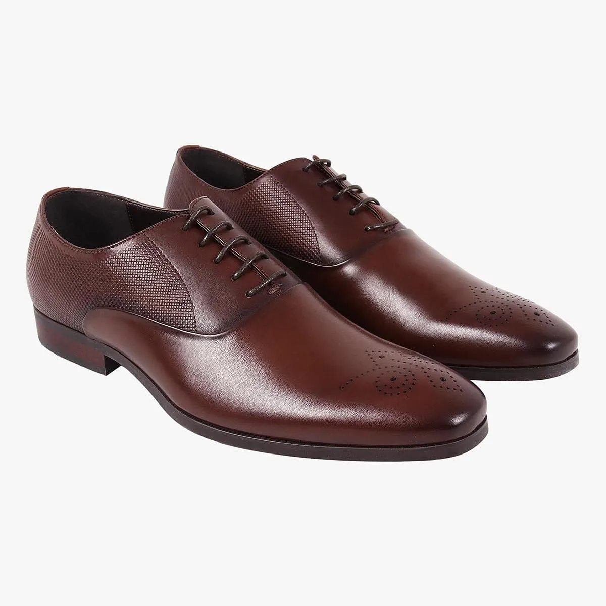 Jercin Brown Tie-Ups & Dress Loafers