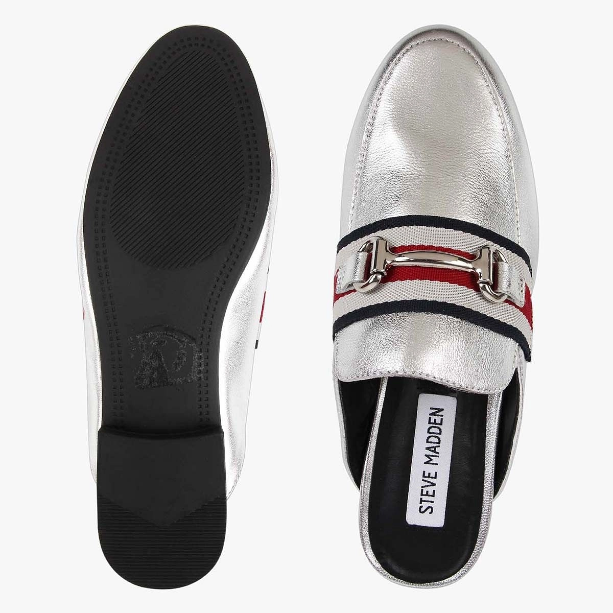 Kace Silver Closed Flats & Ballerinas
