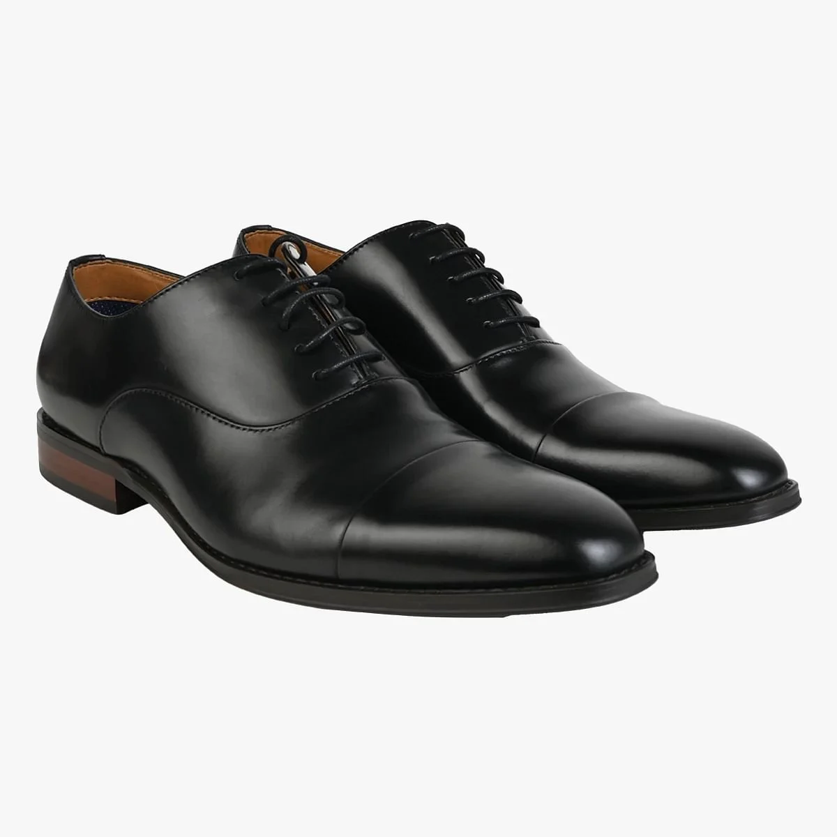 Kaiso Black Tie-Ups & Dress Loafers