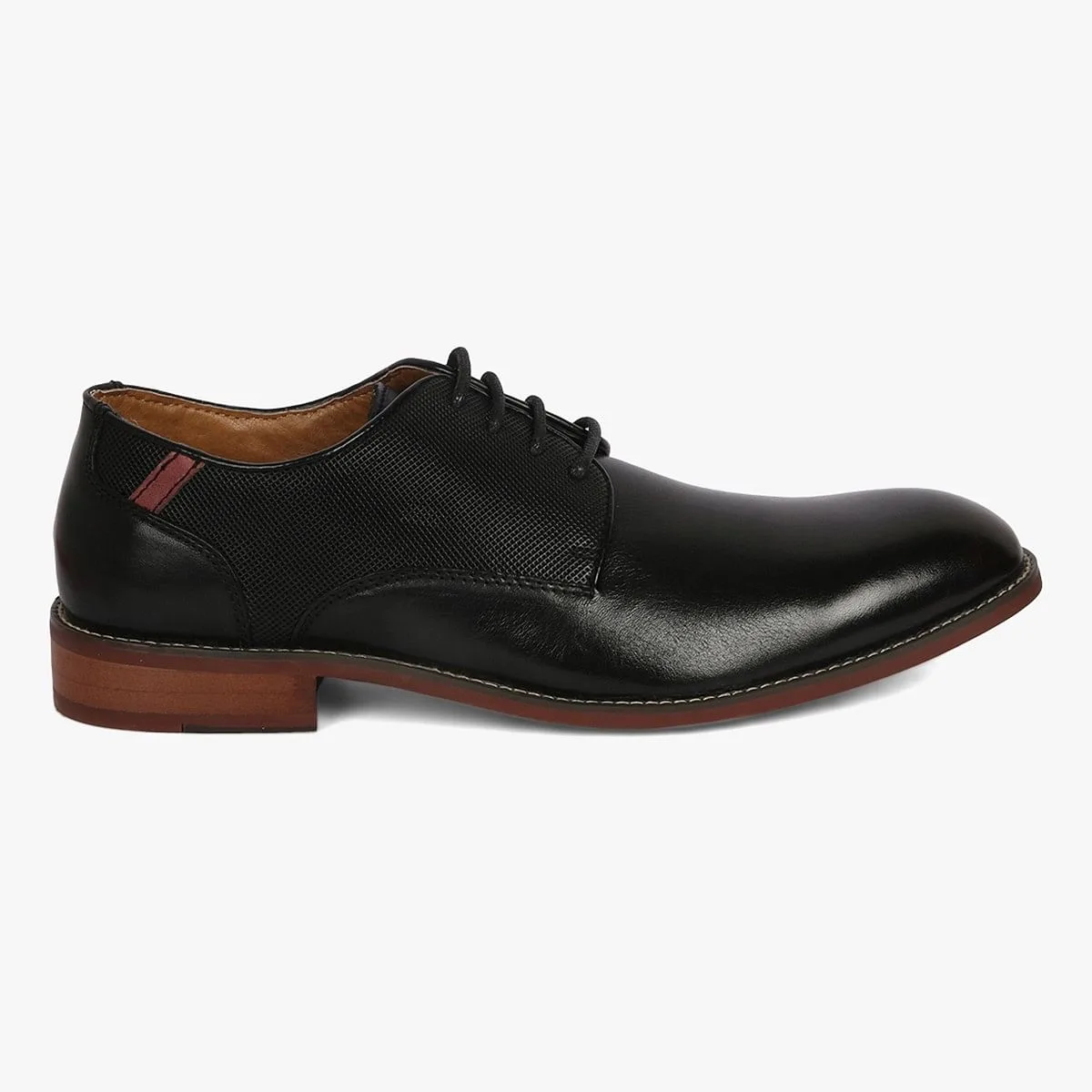 Landers Black Tie-Ups & Dress Loafers