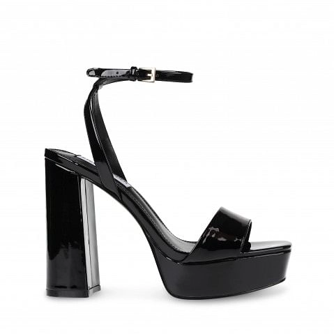 Lessa Black Heel Sandals
