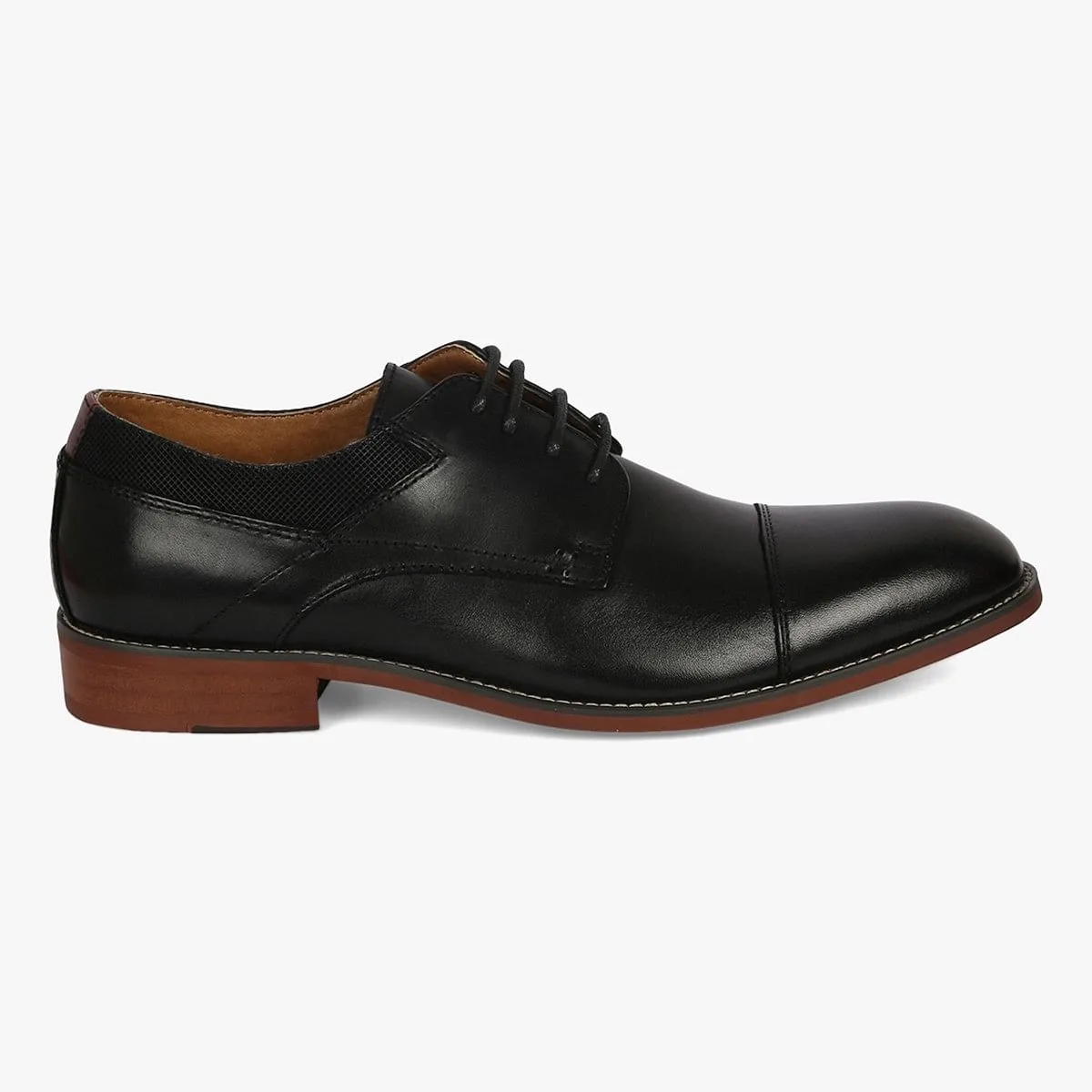 Lorance Black Tie-Ups & Dress Loafers