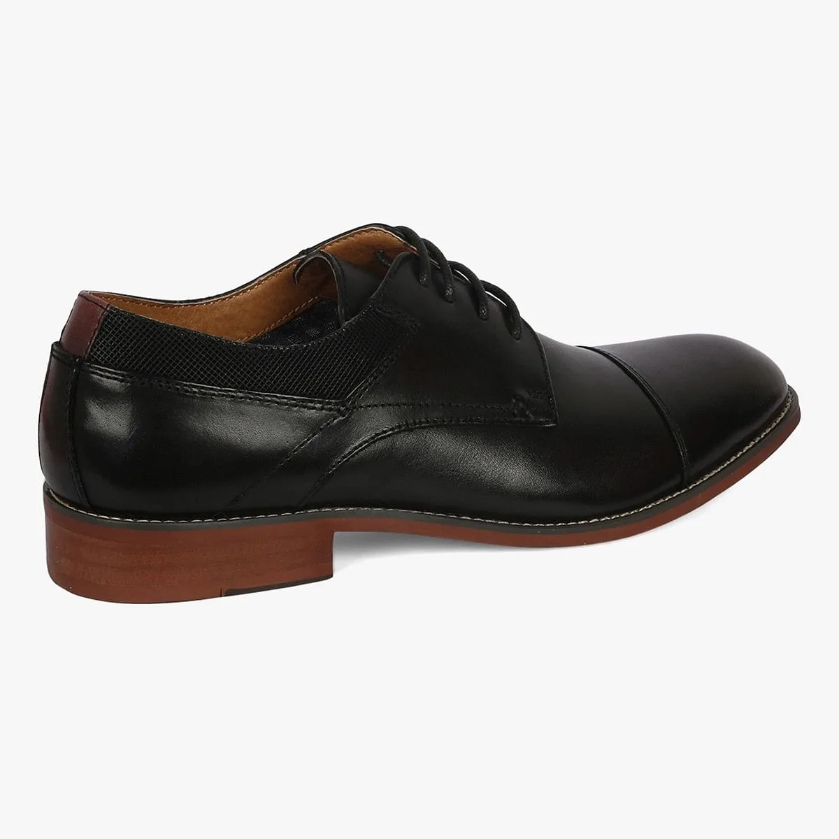 Lorance Black Tie-Ups & Dress Loafers
