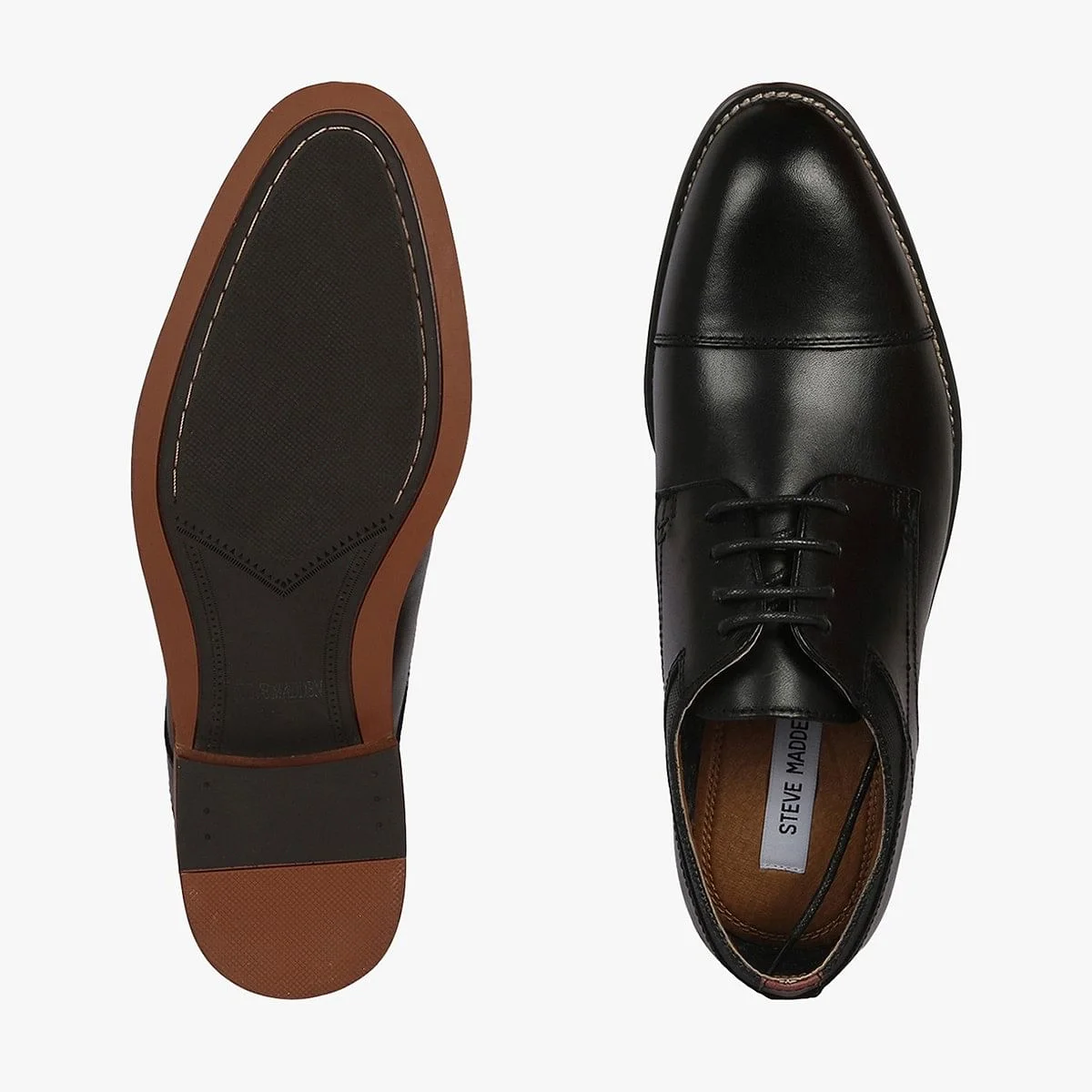 Lorance Black Tie-Ups & Dress Loafers