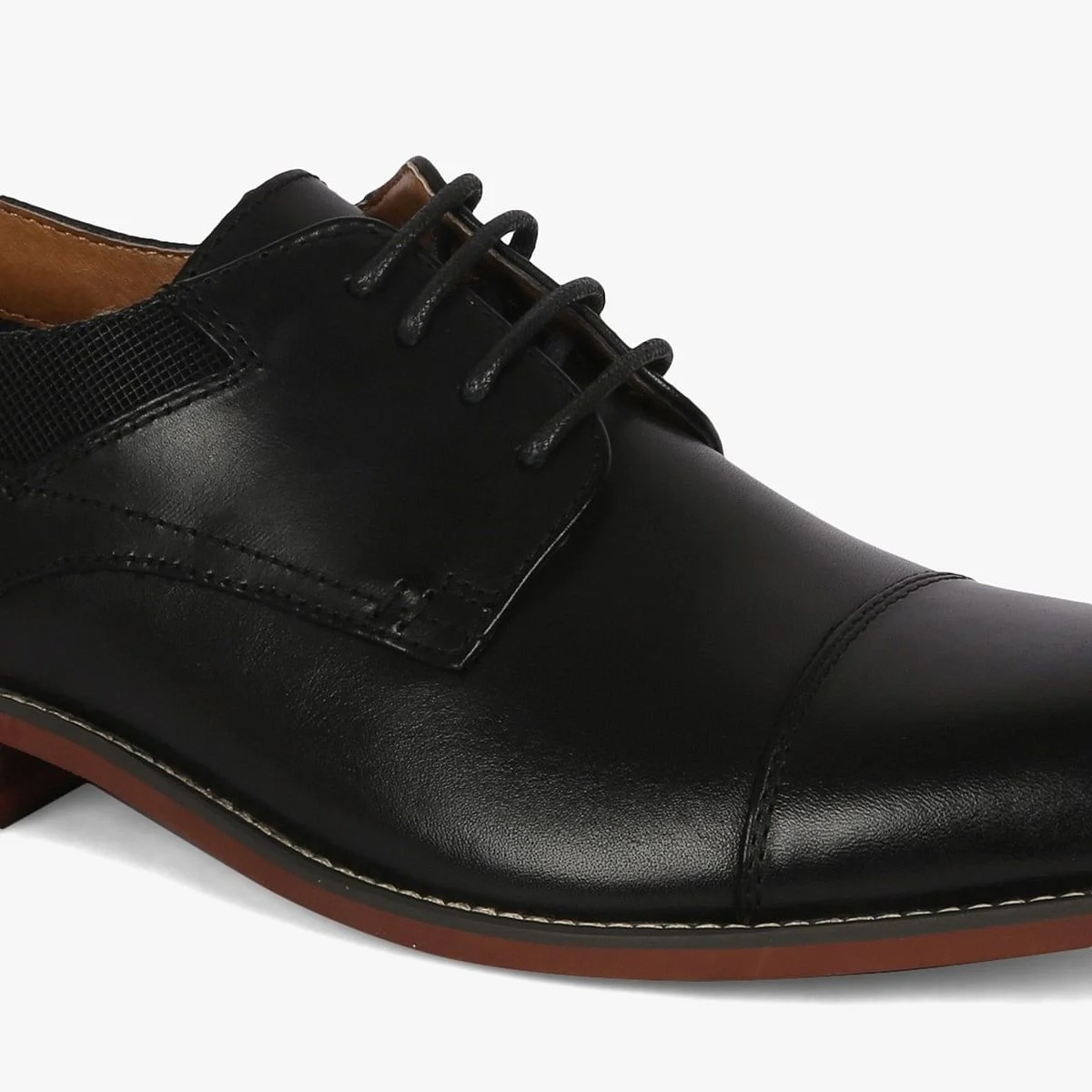 Lorance Black Tie-Ups & Dress Loafers