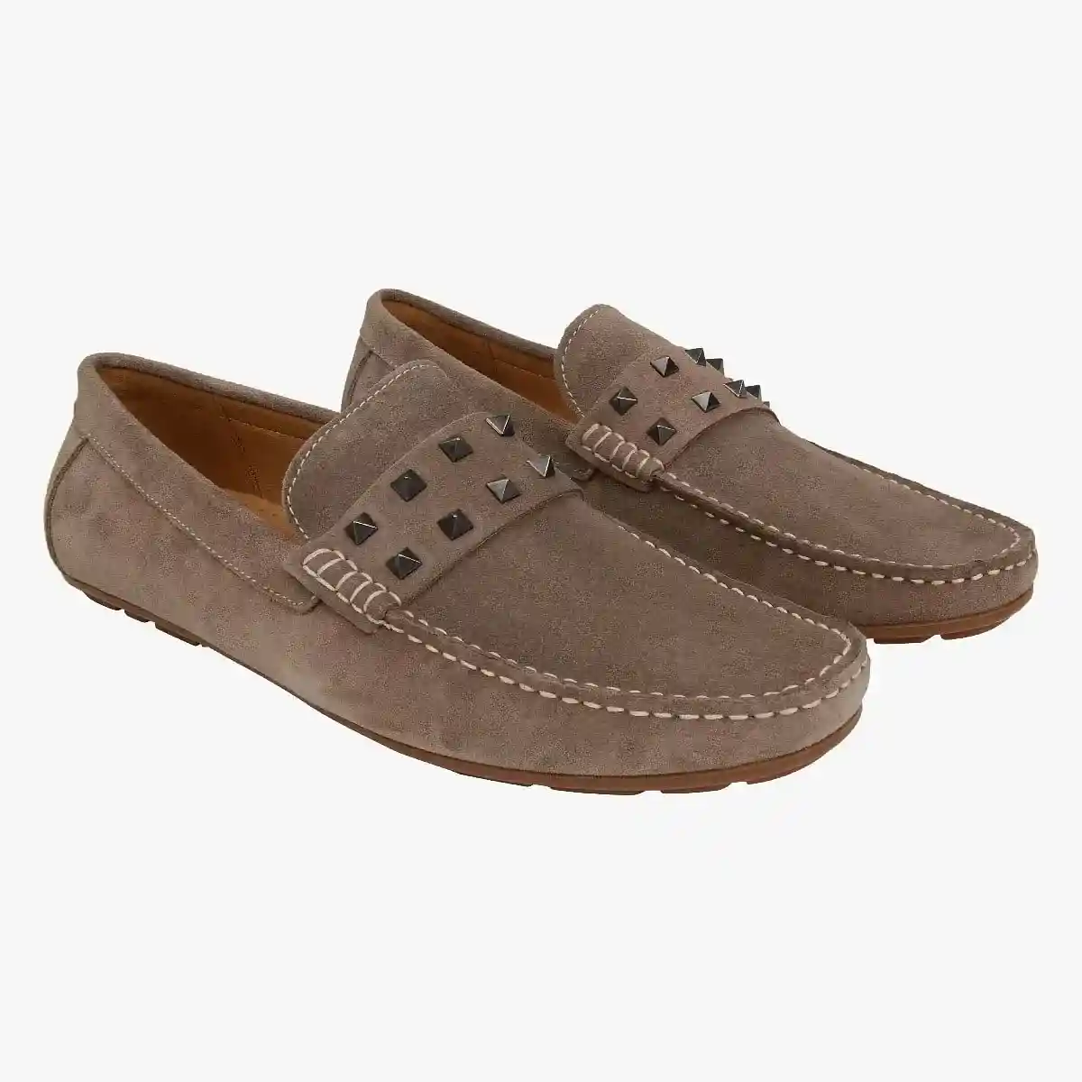 Marionn Grey Driver Loafers