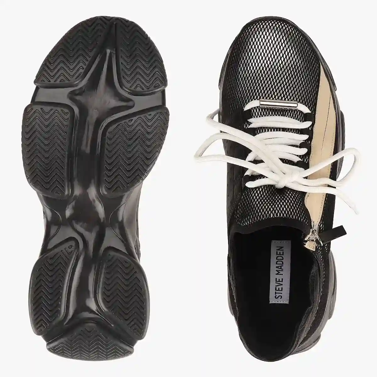 Max-Zip Black Sneakers