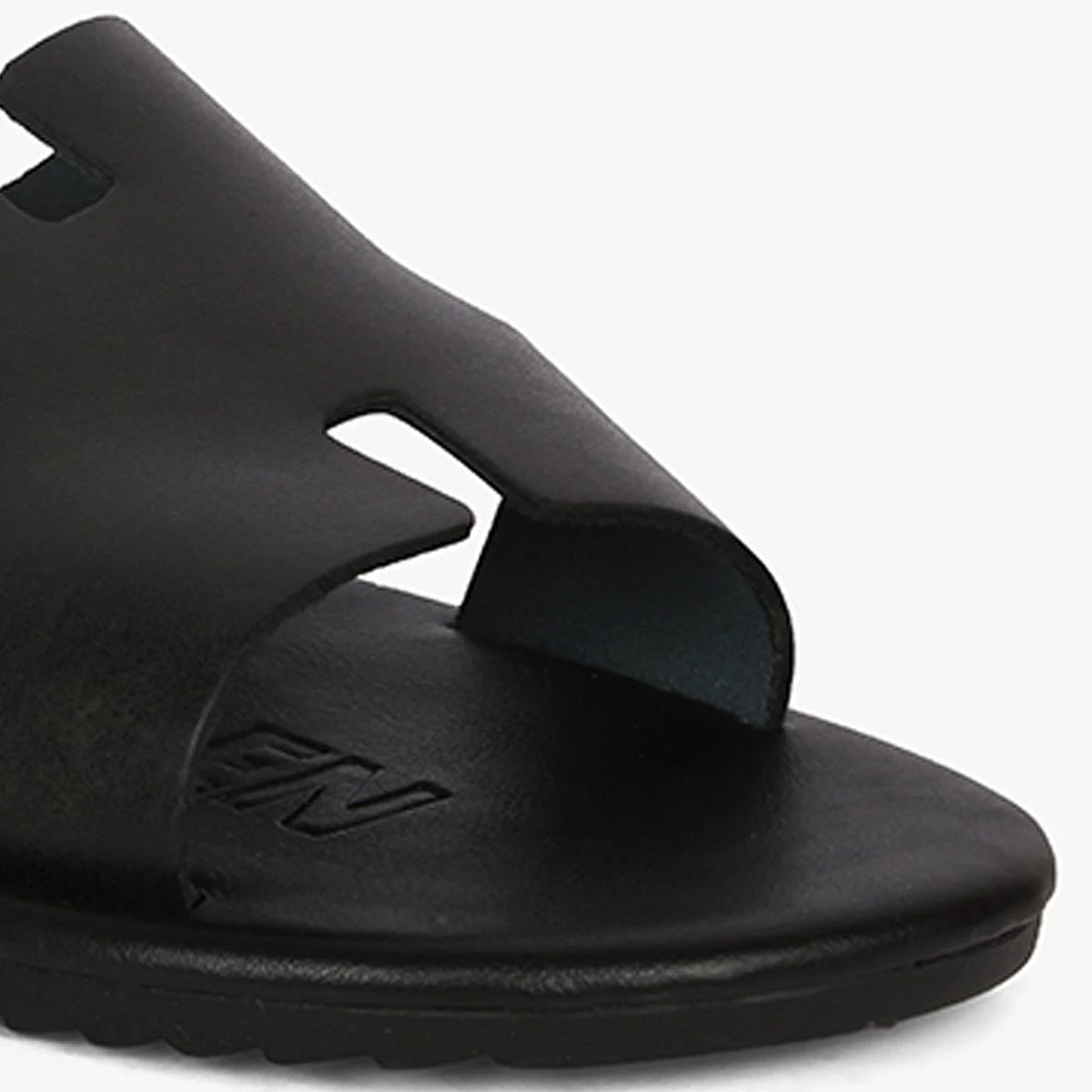 Melborn Black Sandals & Flip Flops