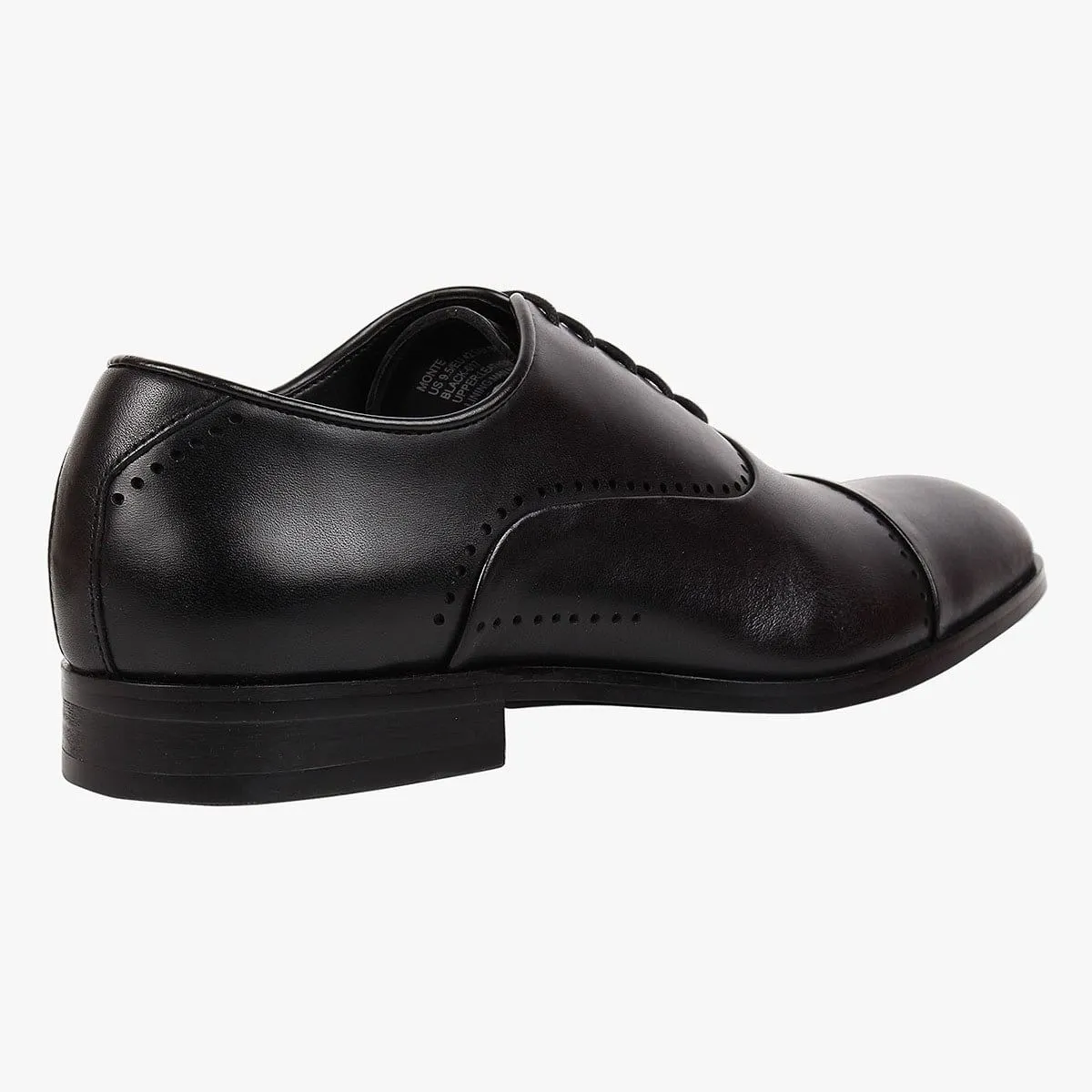 Monte Black Tie-Ups & Dress Loafers
