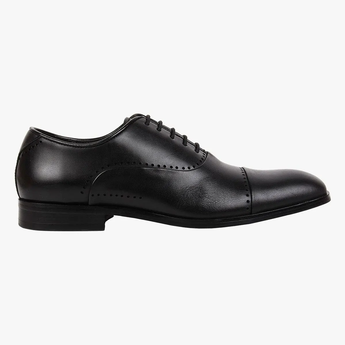 Monte Black Tie-Ups & Dress Loafers