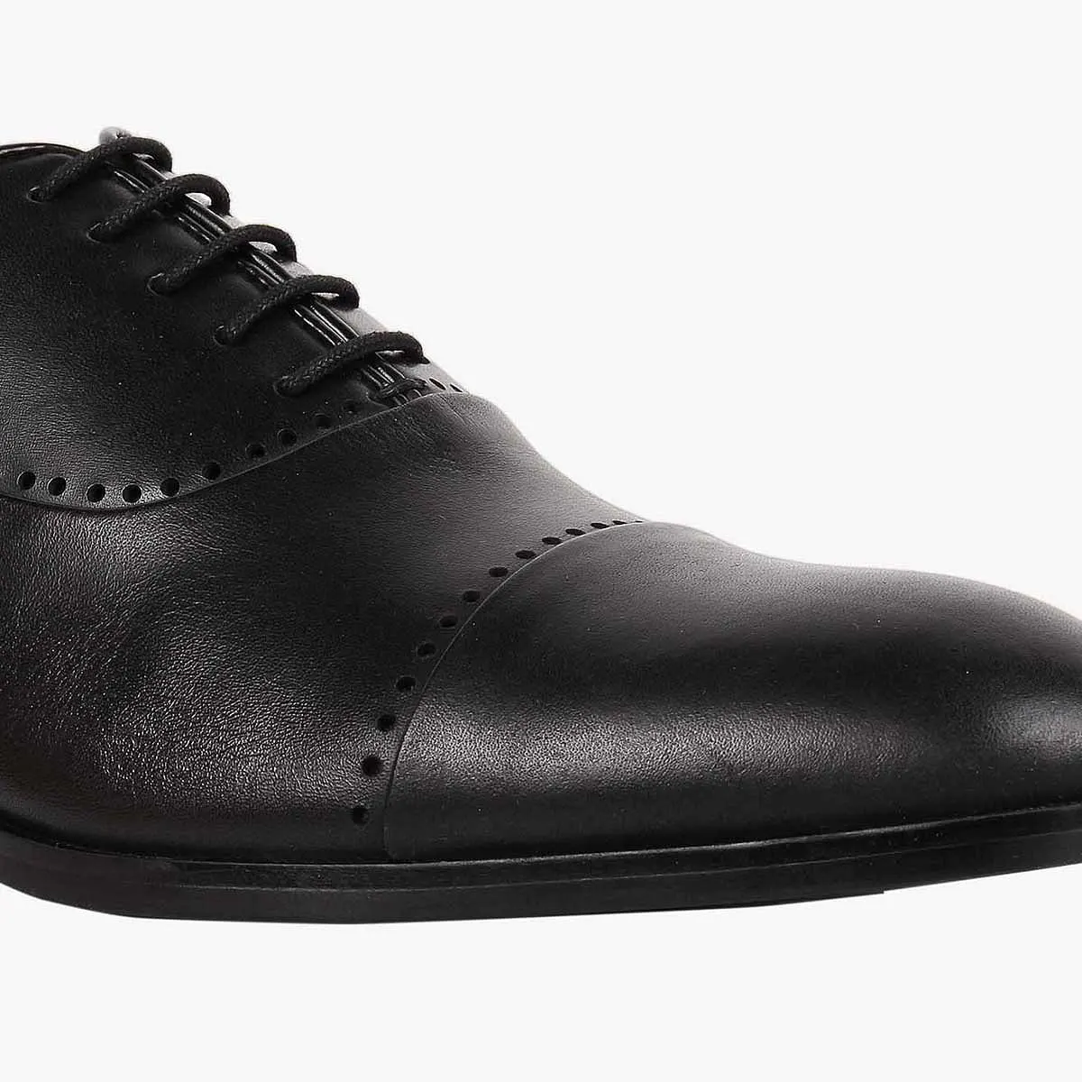 Monte Black Tie-Ups & Dress Loafers
