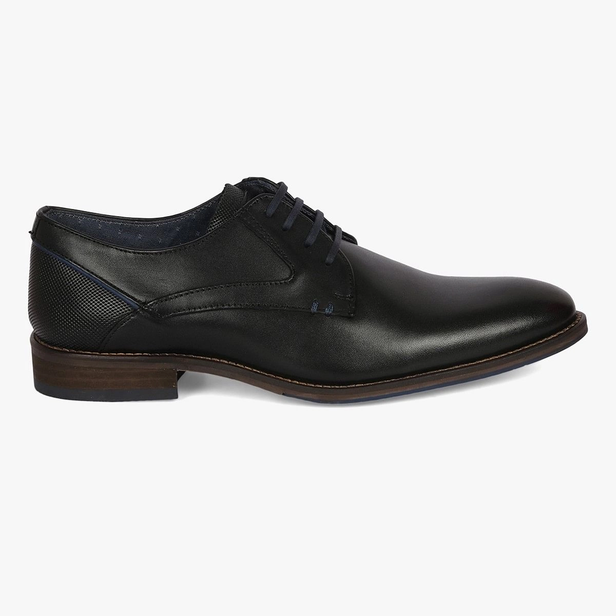 Nikko Black Tie-Ups & Dress Loafers