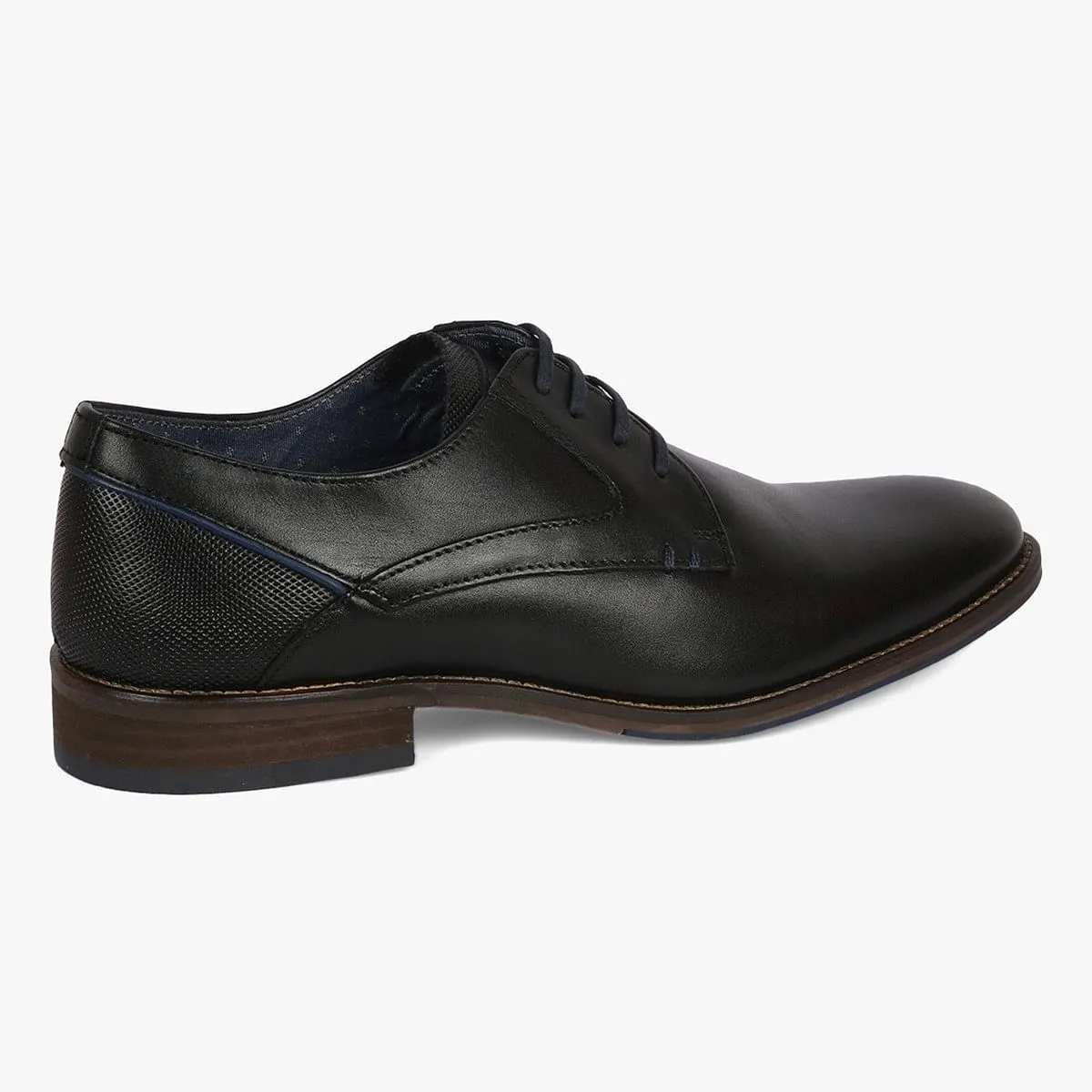 Nikko Black Tie-Ups & Dress Loafers