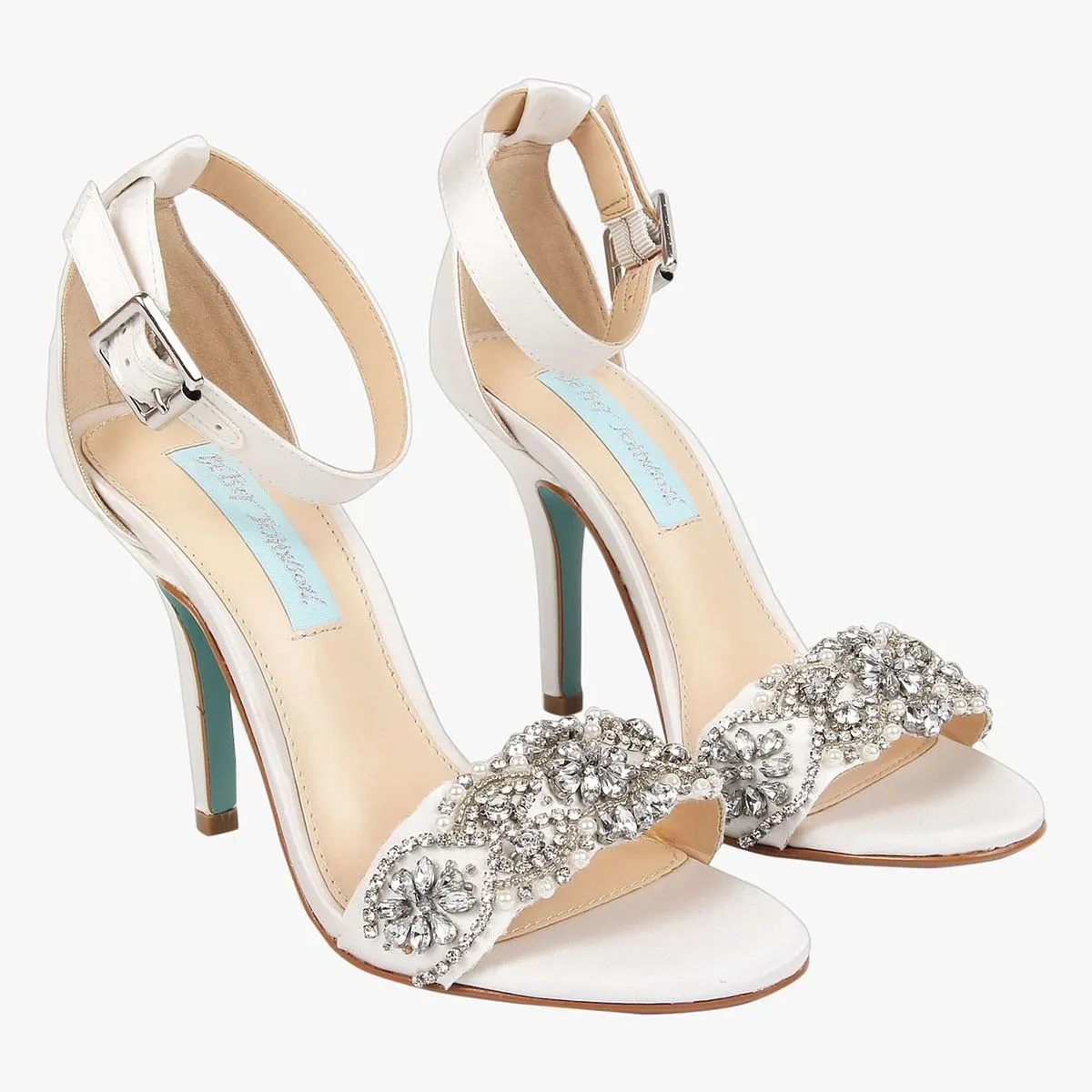 Sb-Juno White Heel Sandals