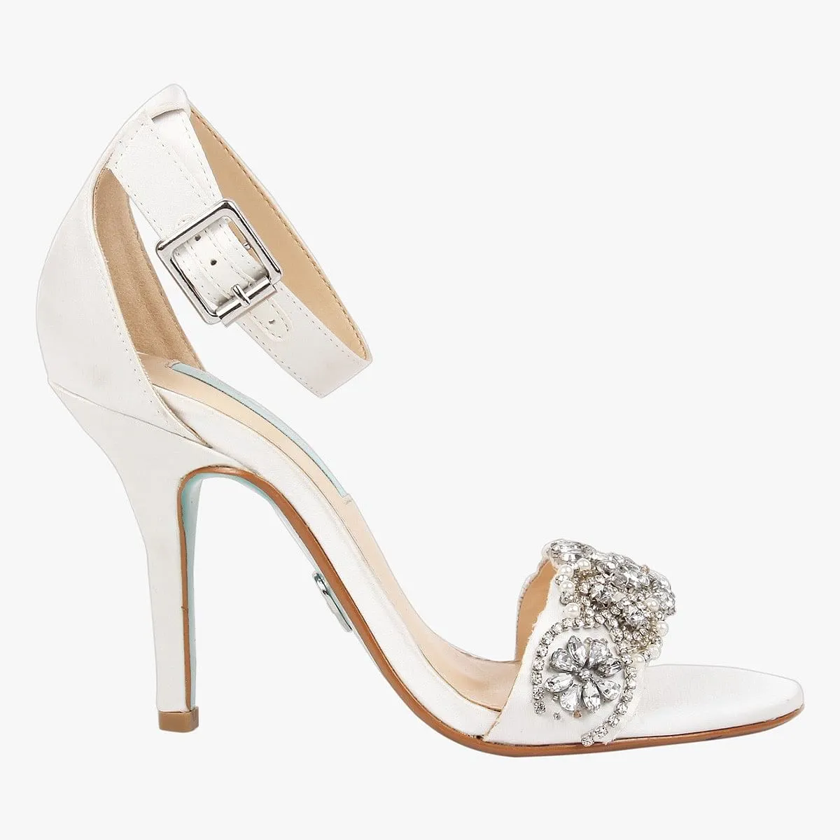 Sb-Juno White Heel Sandals