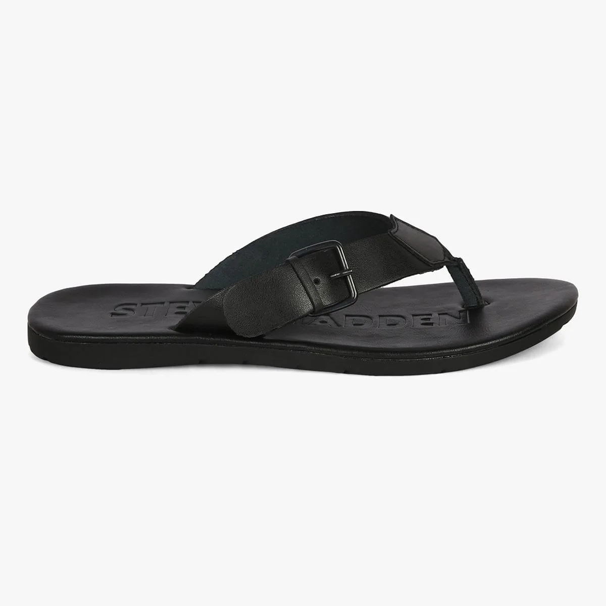 Secured Black Sandals & Flip Flops