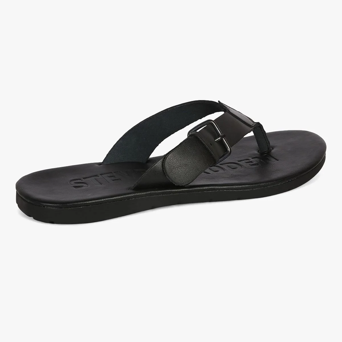 Secured Black Sandals & Flip Flops