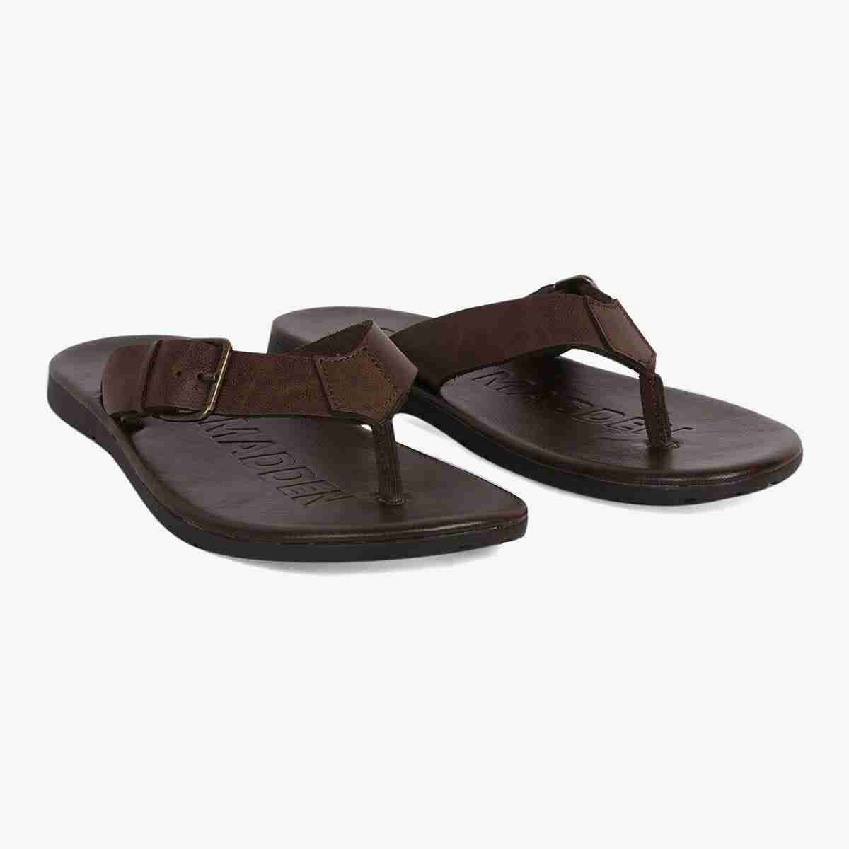 Secured Brown Sandals & Flip Flops