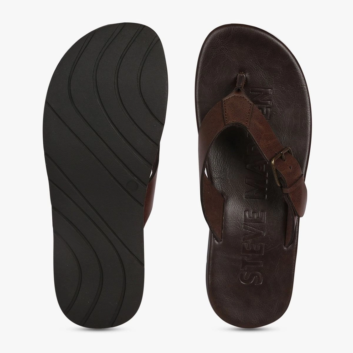 Secured Brown Sandals & Flip Flops