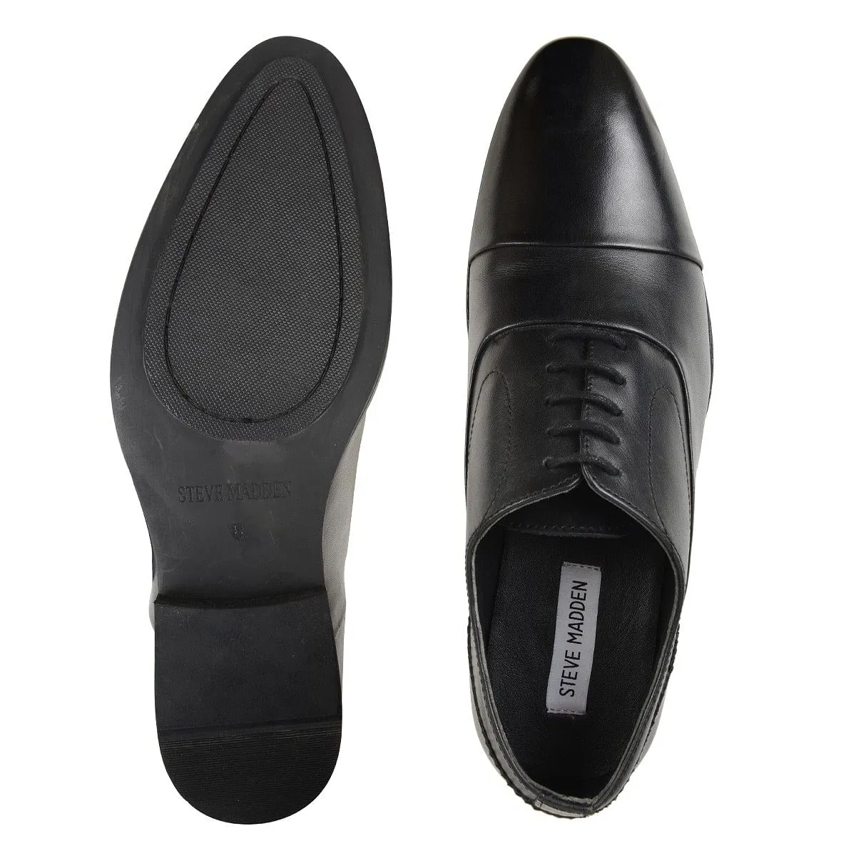 Sm-1001 Black Tie-Ups & Dress Loafers