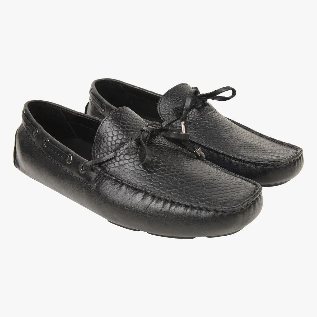 Sm-1106 Black Driver Loafers
