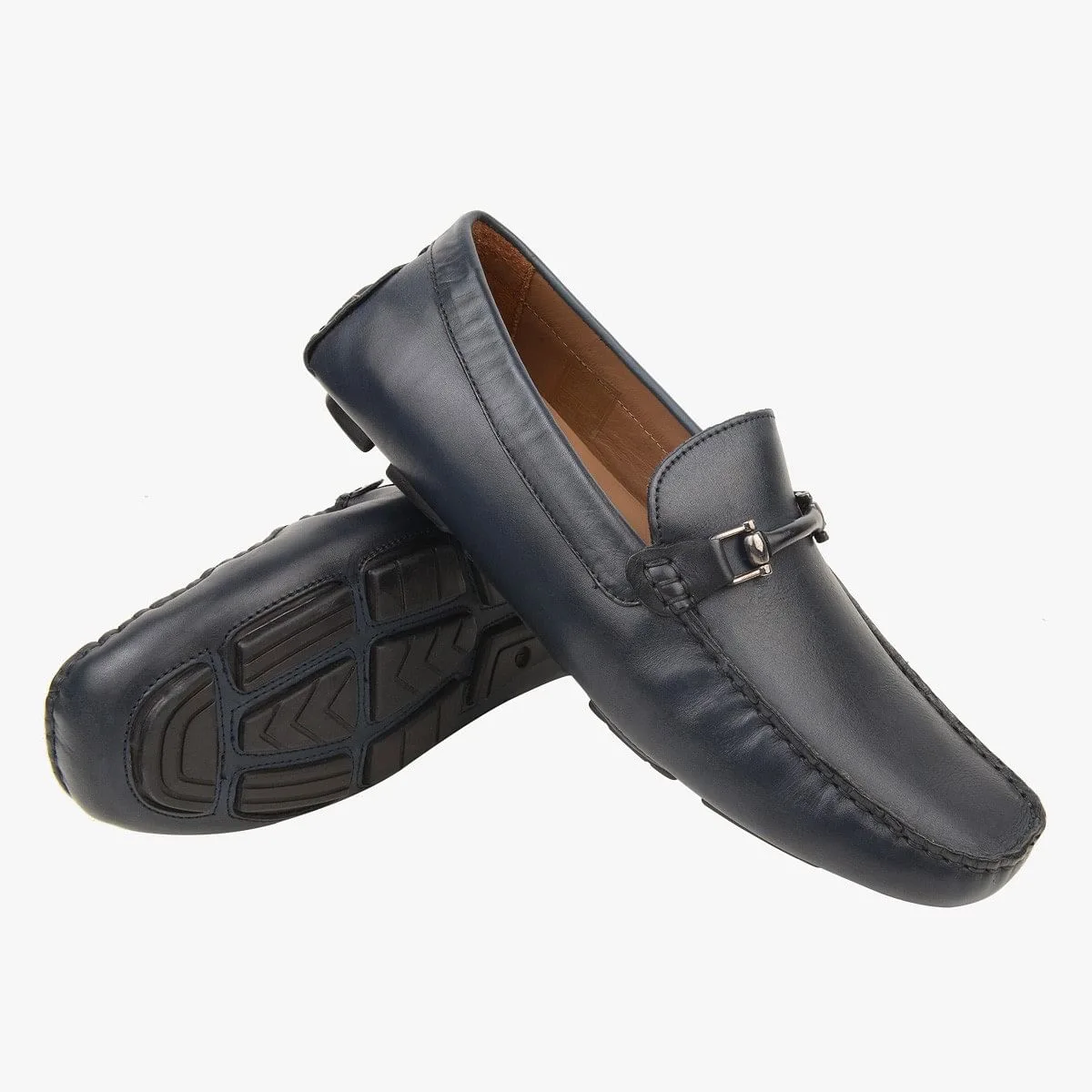 Sm-1107 Blue Driver Loafers