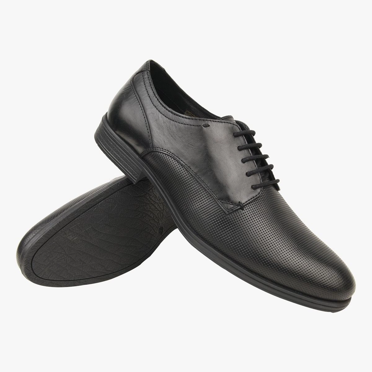 Sm-1108 Black Tie-Ups & Dress Loafers