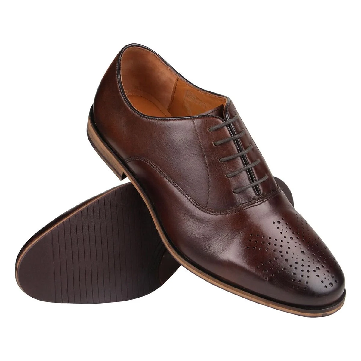 Sm-1113 Brown Tie-Ups & Dress Loafers