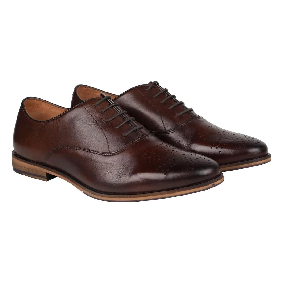 Sm-1113 Brown Tie-Ups & Dress Loafers
