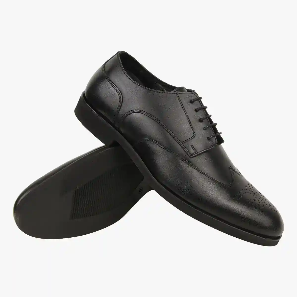 Sm-1119 Black Tie-Ups & Dress Loafers