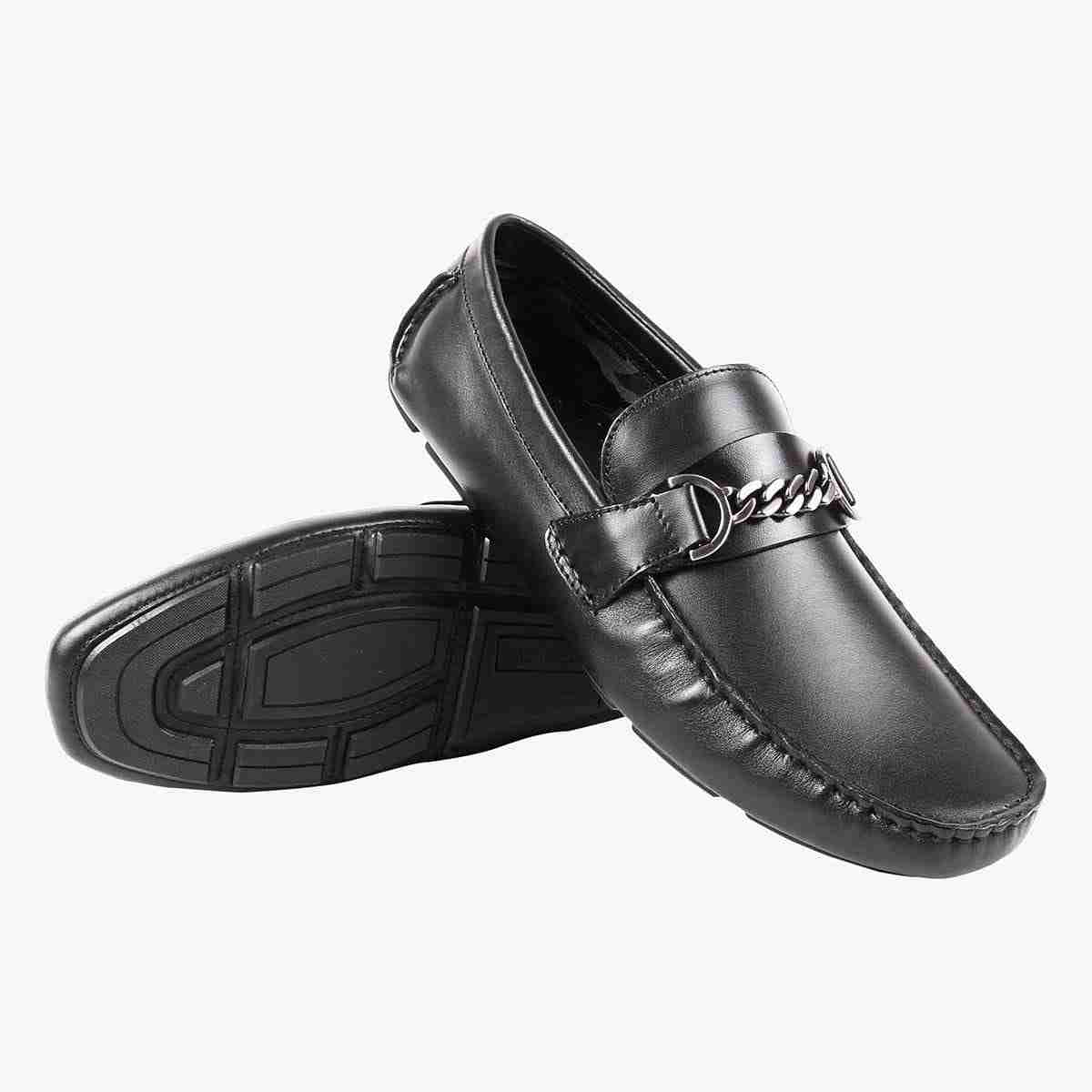 Tempel Black Driver Loafers
