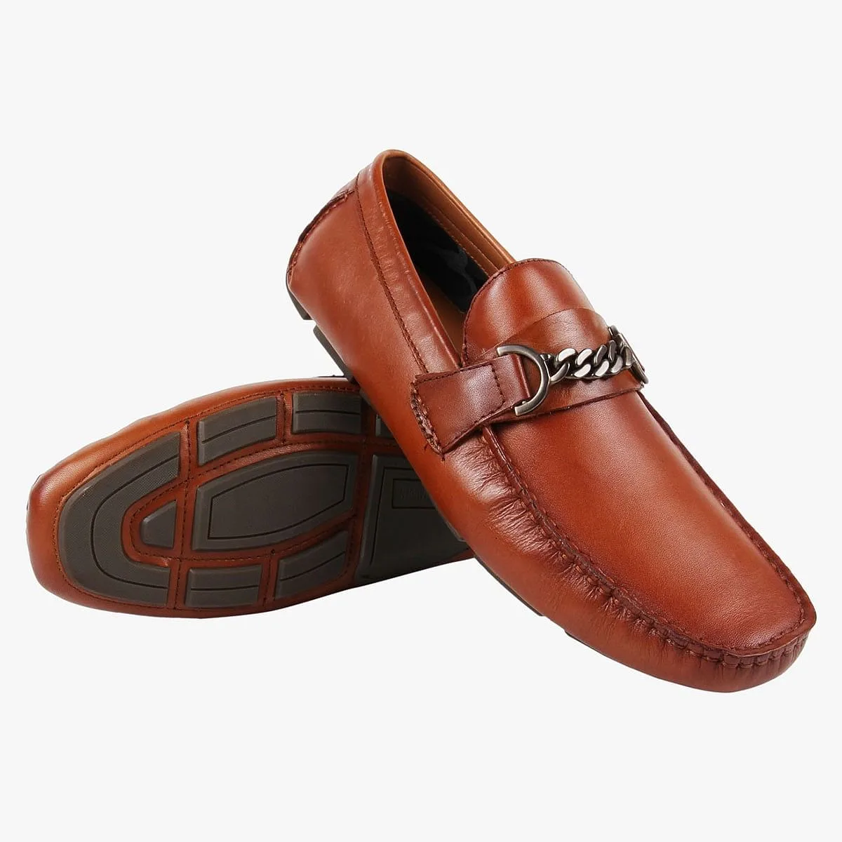 Tempel Brown Driver Loafers
