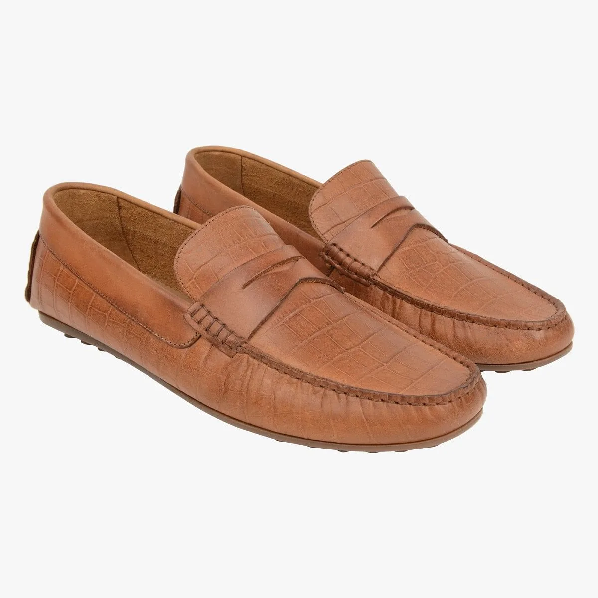 Yorkk Brown Driver Loafers