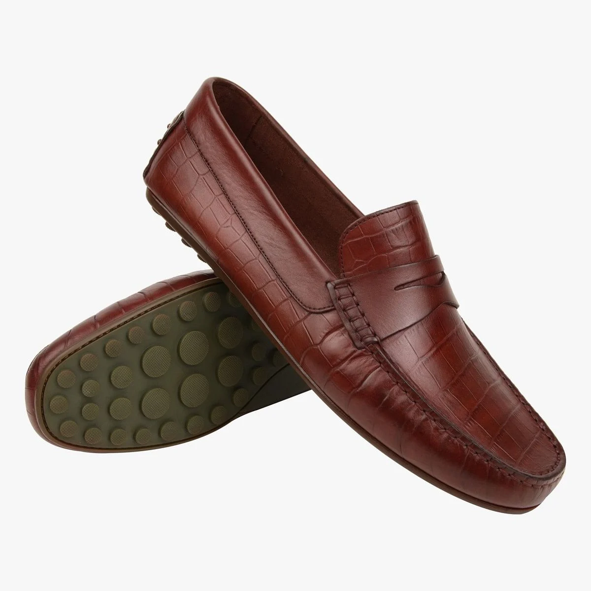 Yorkk Red Driver Loafers