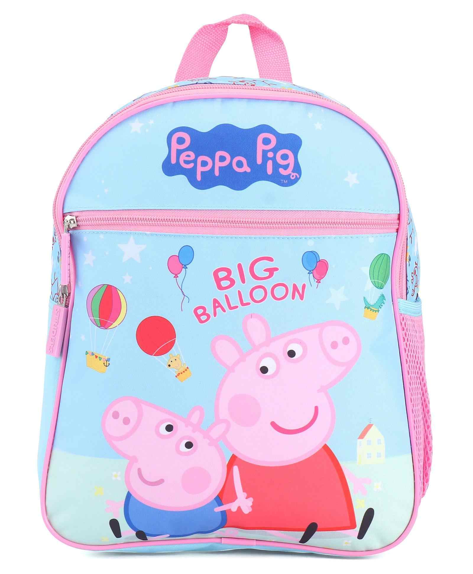 Striders 13 inches Peppa Pig-inspired School Bag for Little Explorers Age ( 2 Yr To 4 Yr ) - Multi color