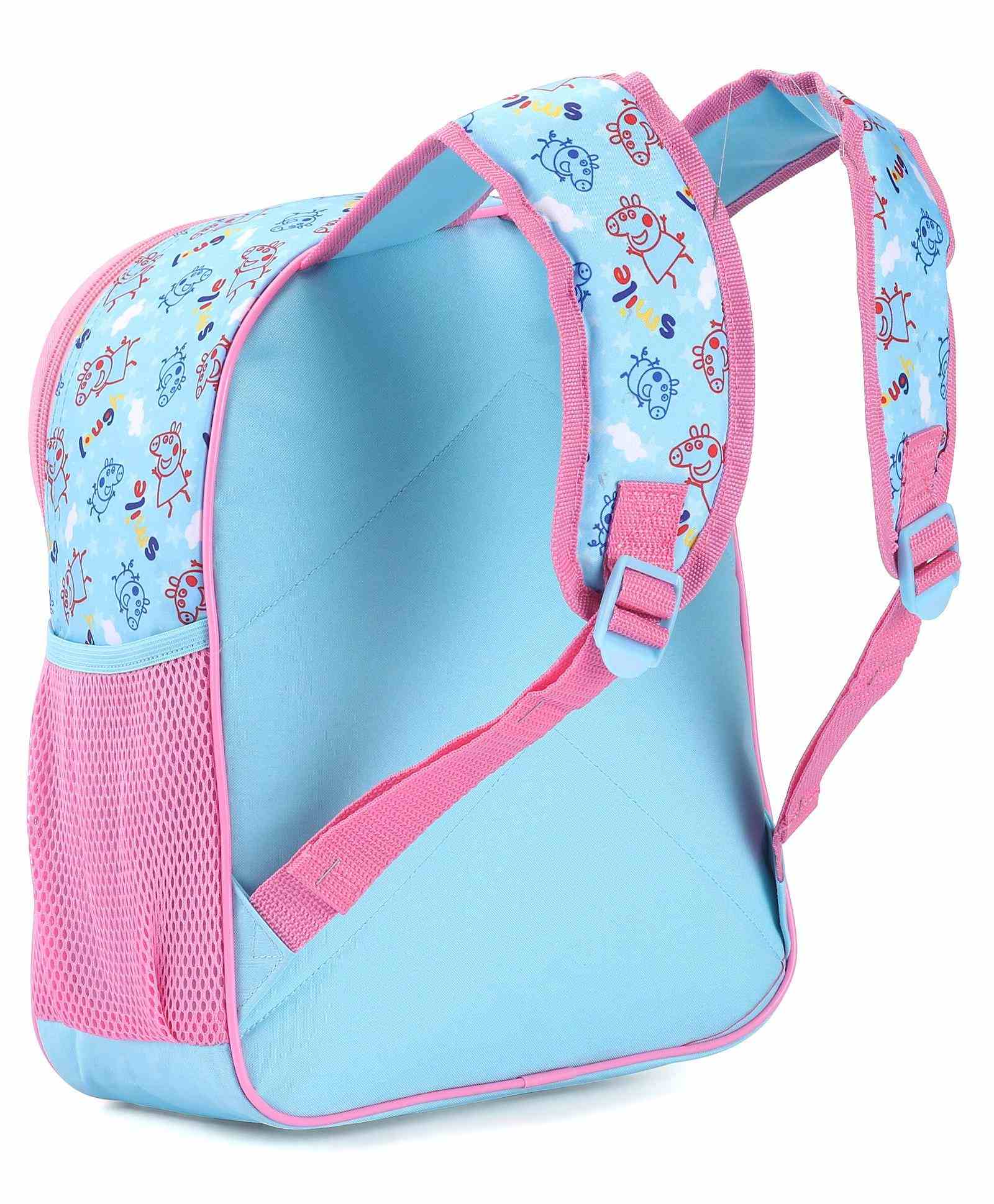 Striders 13 inches Peppa Pig-inspired School Bag for Little Explorers Age ( 2 Yr To 4 Yr ) - Multi color