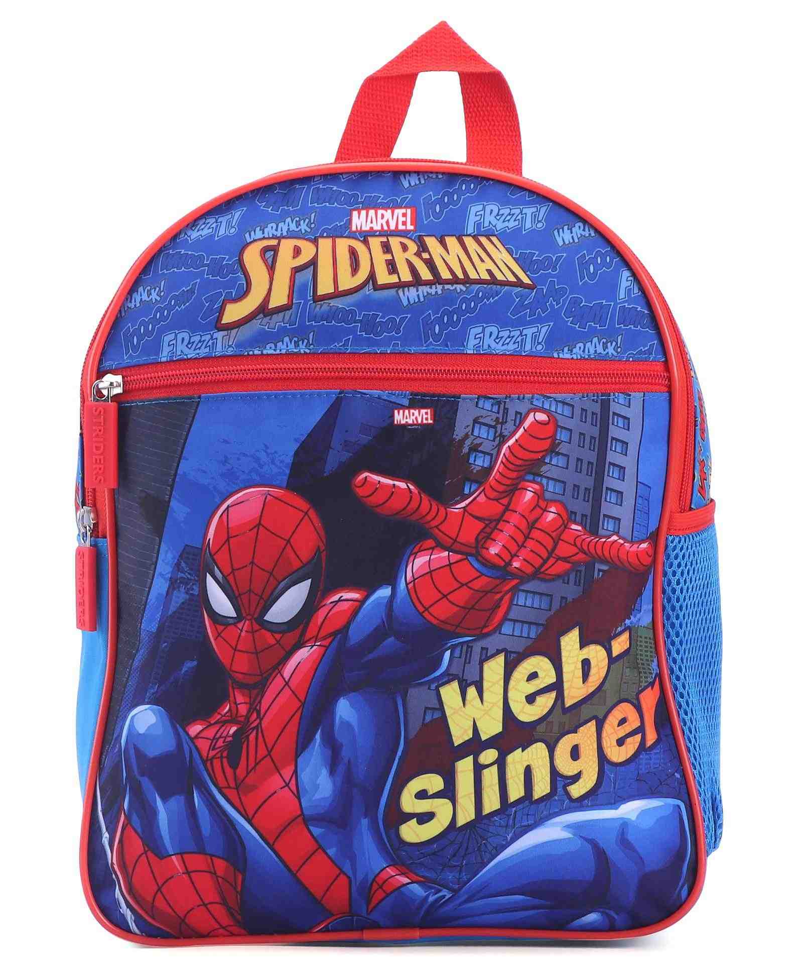 Striders 13 inches Spiderman School Bag inspire Learning with Spider-Man'S Style Age ( 2 Yr To 4 Yr ) - Multi color